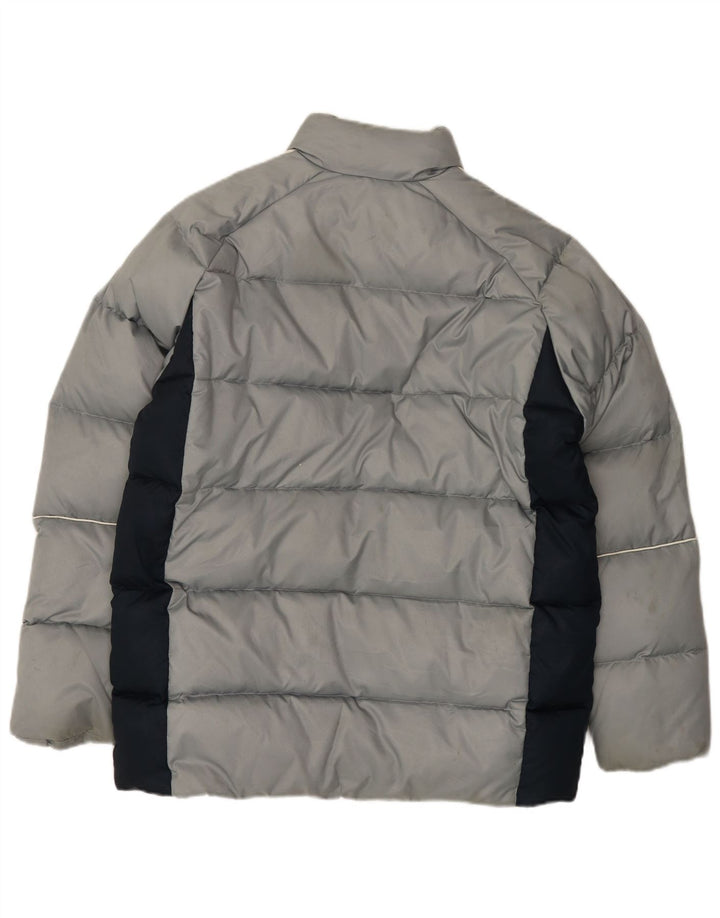 Jaqueta Adidas Masculina Loose Fit Acolchoada UK 36 Pequena Cinza Colourblock Poliéster