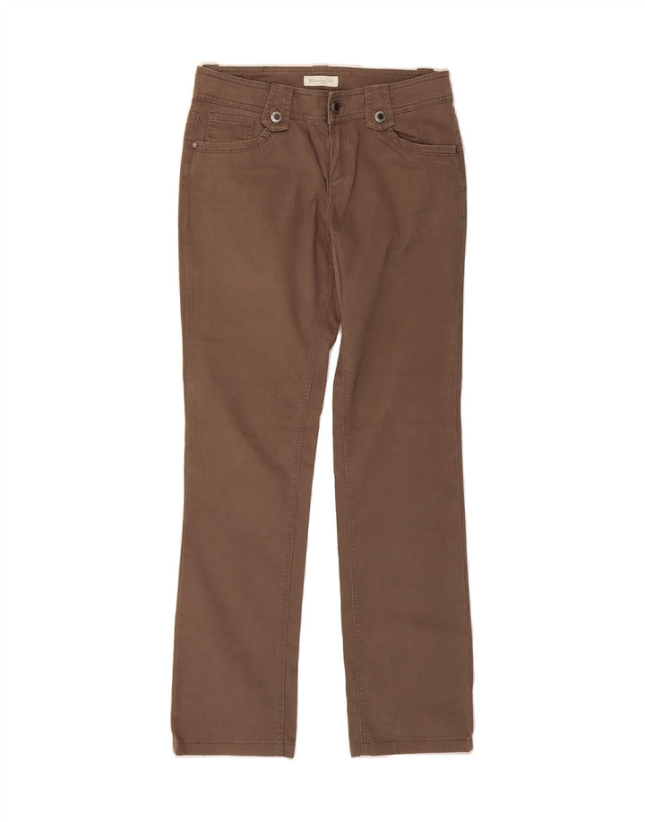 MASSIMO DUTTI Womens Straight Casual Trousers W30 L30 Brown Vintage Massimo Dutti and Second-Hand Massimo Dutti from Messina Hembry 