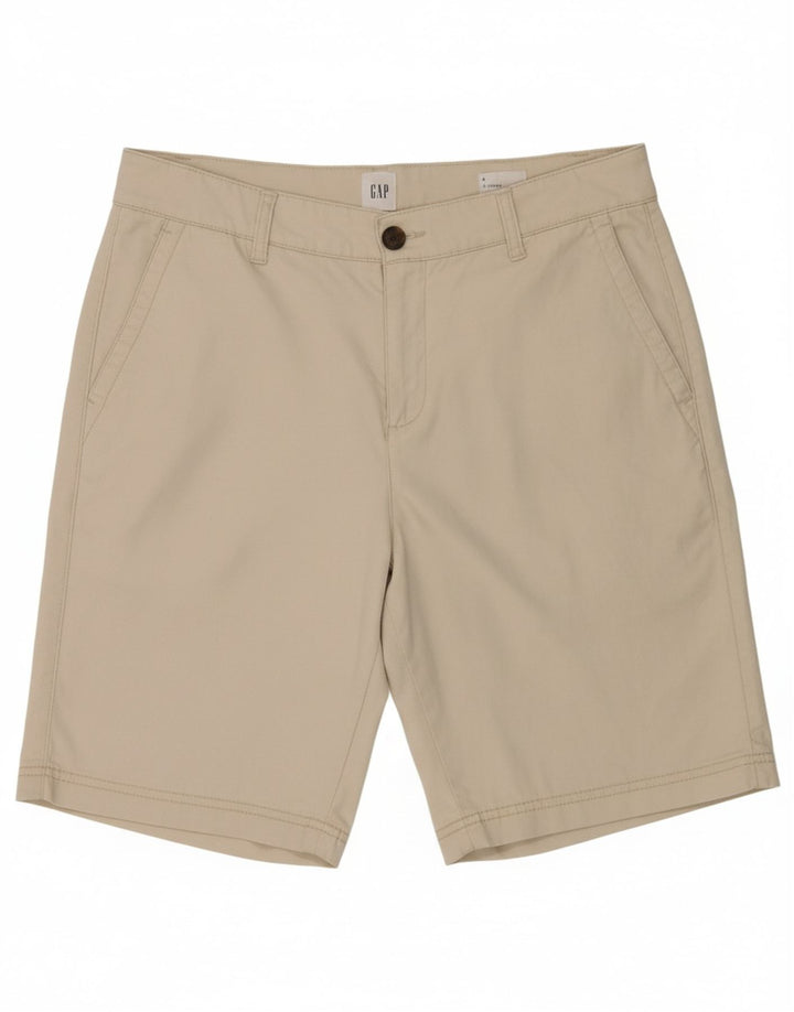 Shorts Chino feminino GAP US 8 médio W34 bege