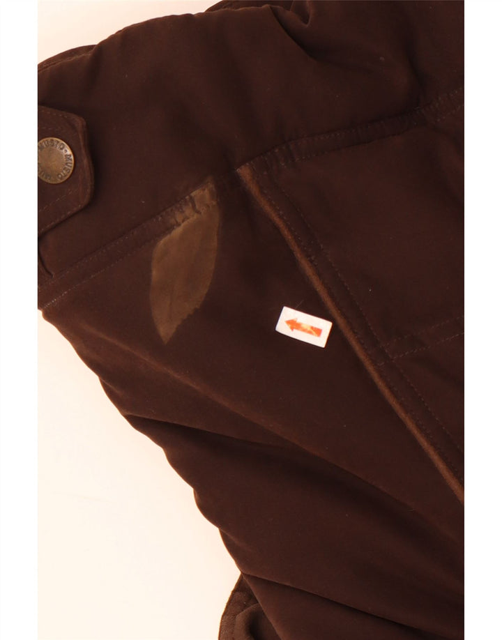 Colete acolchoado feminino Musto UK 16 grande poliéster marrom