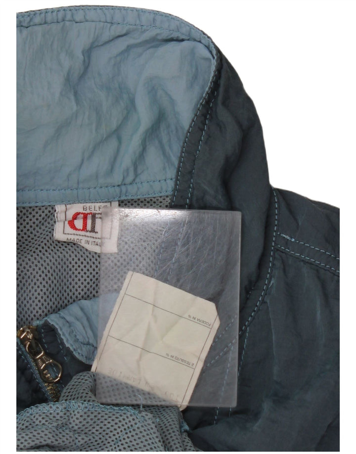 BELFE Jaqueta masculina de agasalho UK 38 Poliamida Colourblock Azul Médio