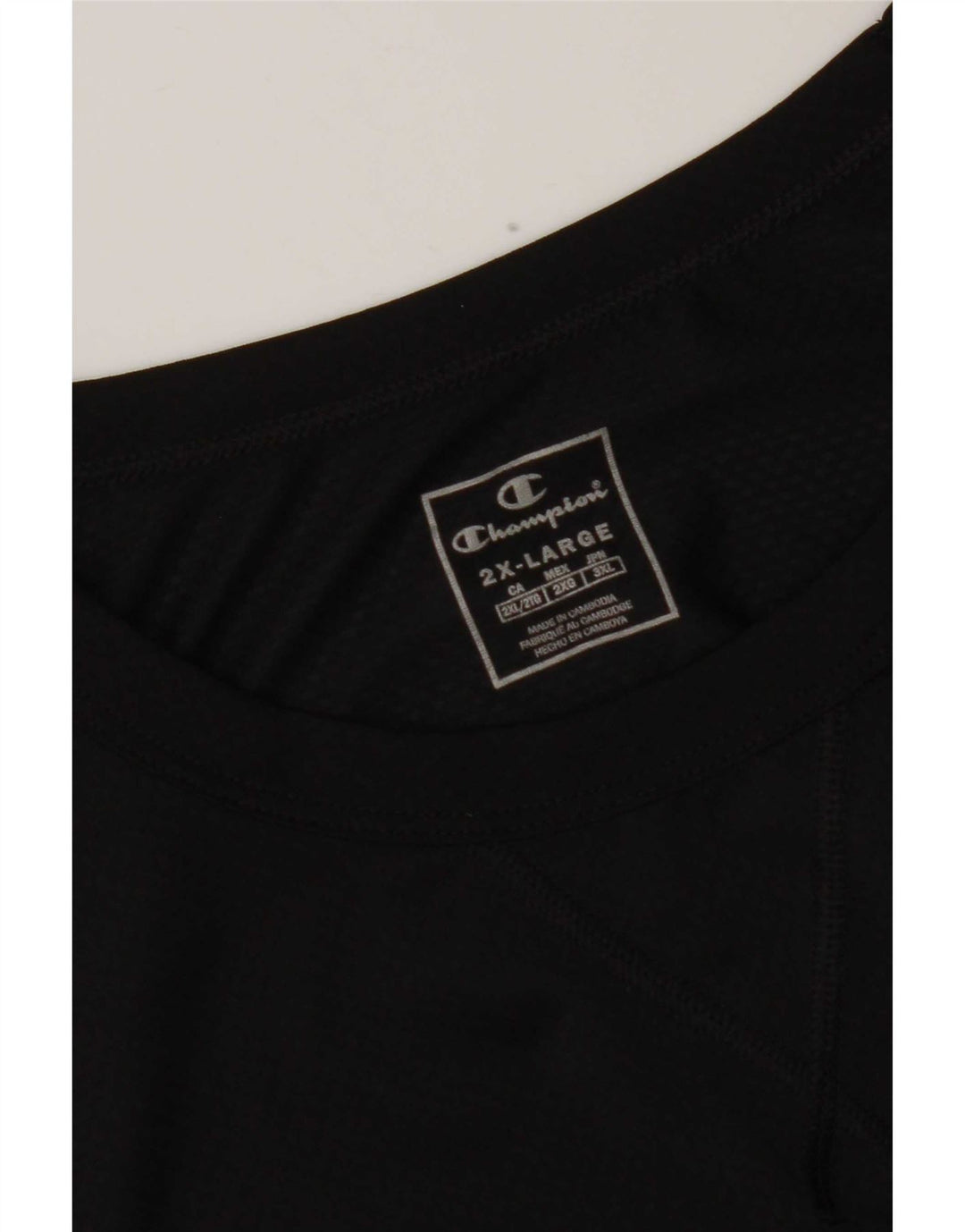 Camiseta masculina Champion Top 2XL preta