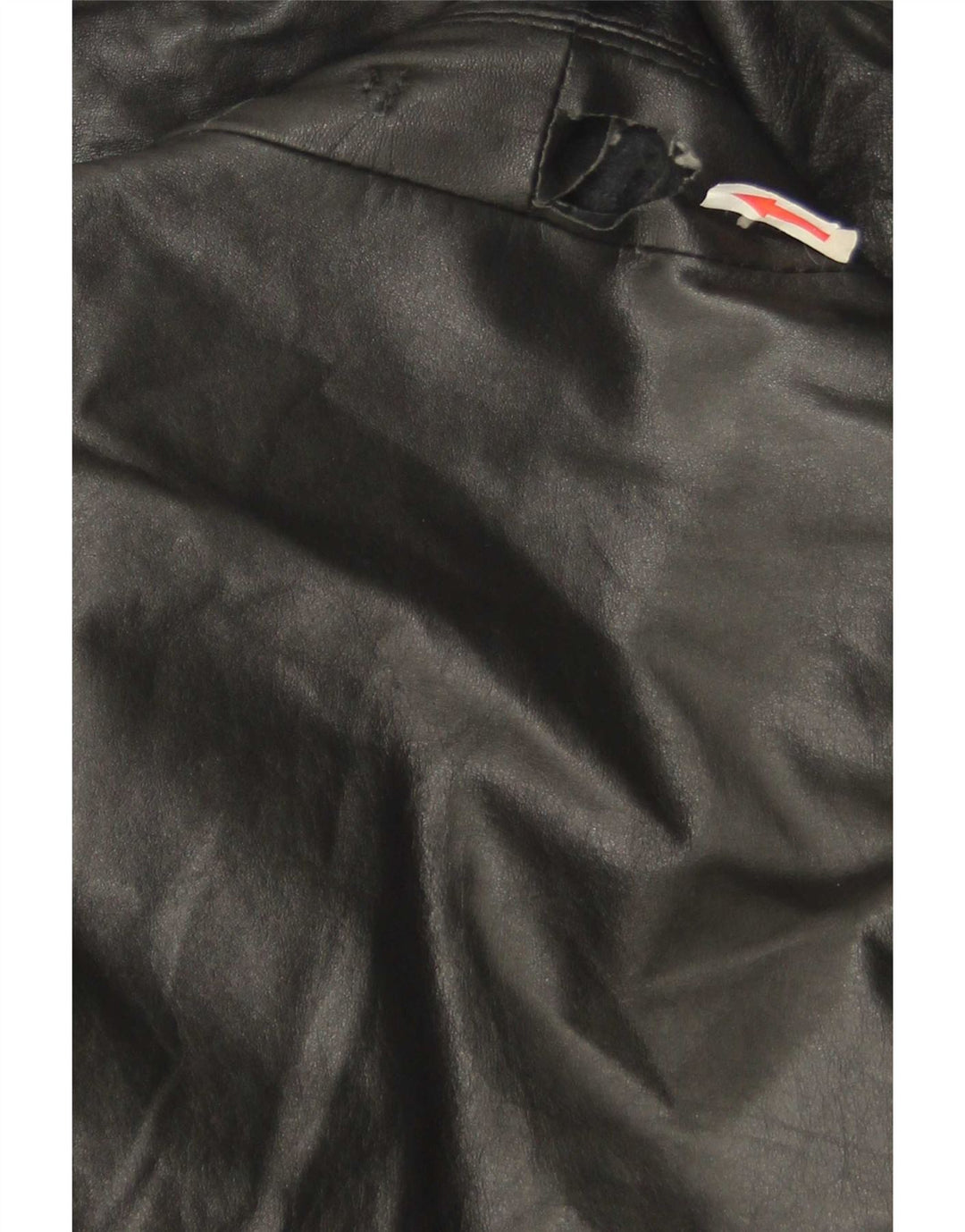 Casaco de couro masculino vintage EU 46 pequeno preto