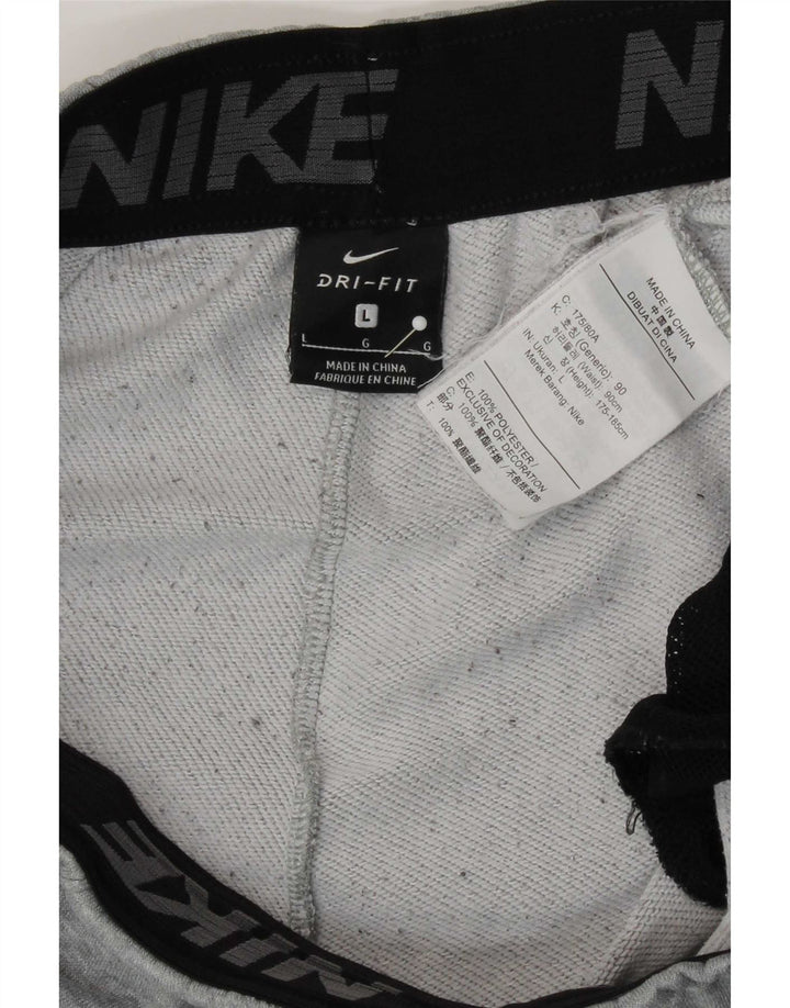 Calça esportiva Nike masculina Dri Fit Graphic Joggers grande cinza poliéster