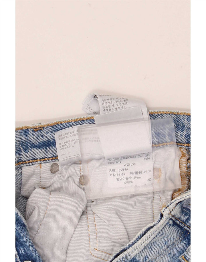 Calça Jeans Slim Feminina Levi's W25 L30 Azul Algodão