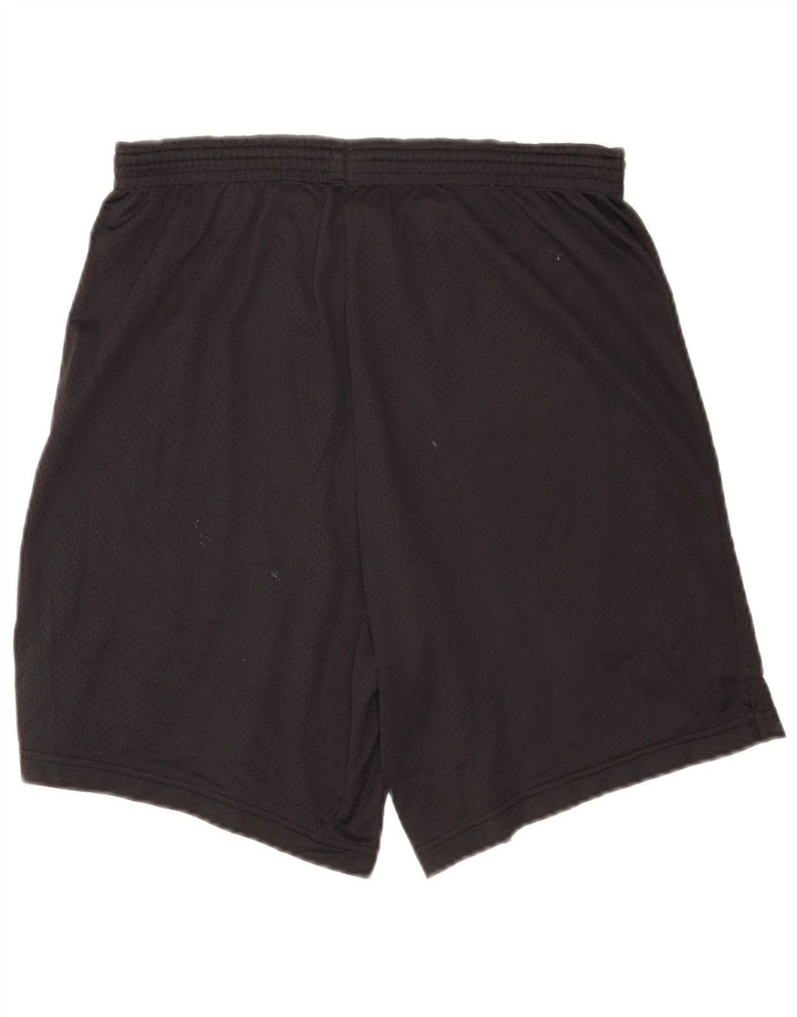 Shorts esportivos masculinos Champion médio preto nylon