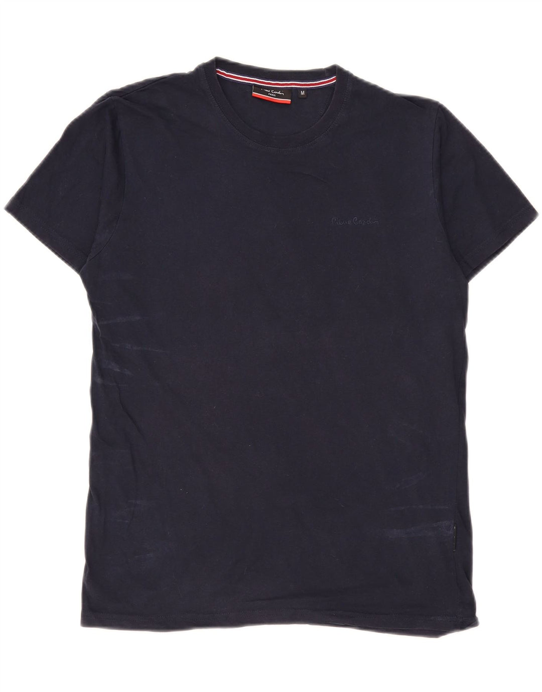 Camiseta masculina Pierre Cardin Top médio algodão azul marinho