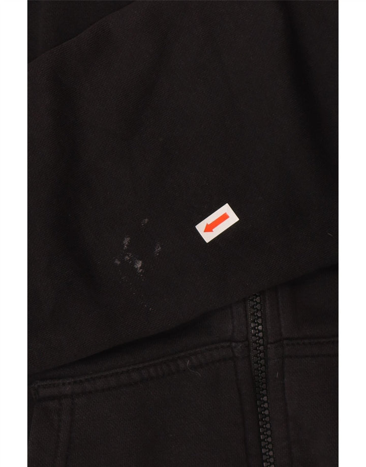 Suéter Nike Masculino Zip com Capuz Pequeno Algodão Preto