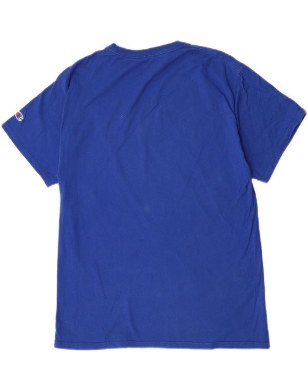 Camiseta gráfica masculina Champion azul médio