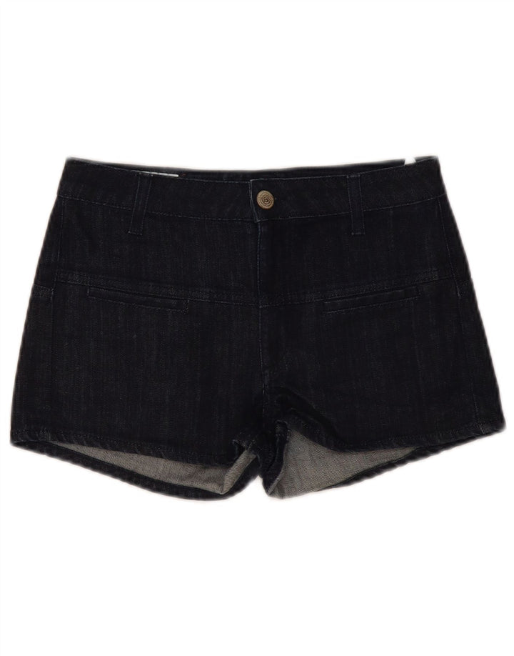Shorts jeans feminino Dondup W27 algodão azul marinho médio