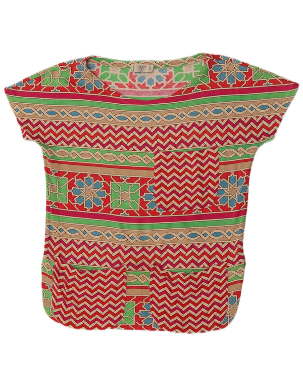 Blusa Feminina Valentino Top IT 42 Médio Multicolorido Geométrico