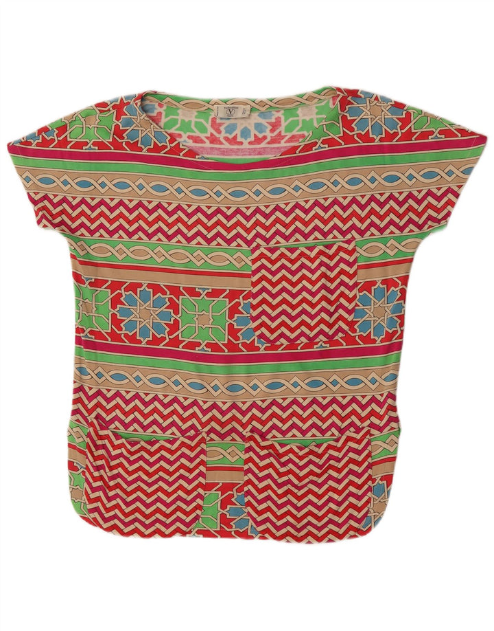 Blusa Feminina Valentino Top IT 42 Médio Multicolorido Geométrico