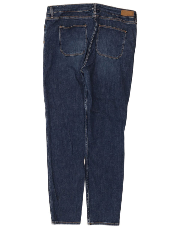 Calça jeans masculina super skinny Fat Face UK 16 grande W36 L28 algodão azul