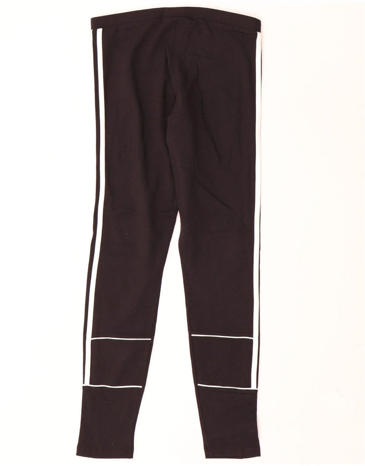 Leggings Adidas Femininas UK 12 Médio Algodão Preto