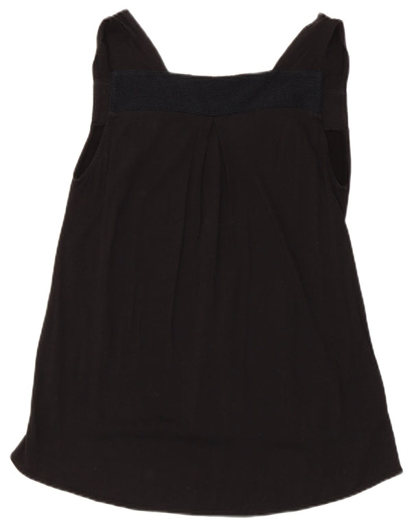 Túnica feminina Zara sem mangas UK 12 médio preto