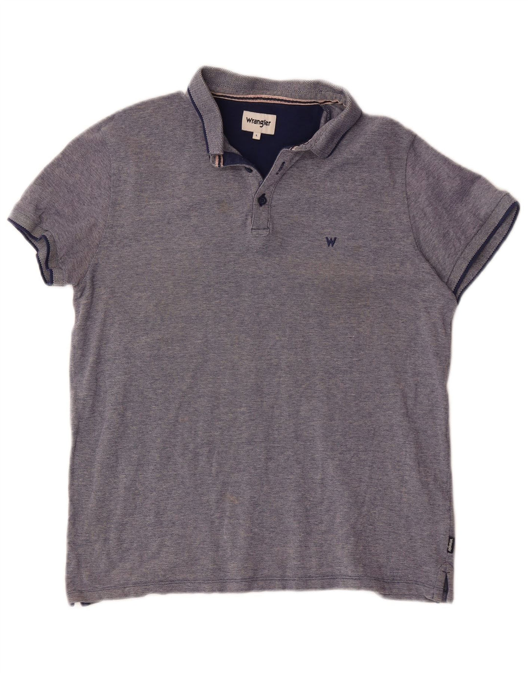 Camisa polo masculina Wrangler grande algodão azul marinho