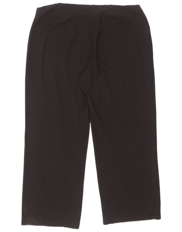 Calça feminina casual Marks & Spencer com ajuste solto Reino Unido 20 2XL W40 L29 preta