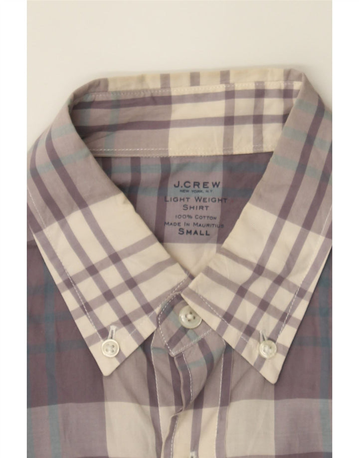 J. CREW Mens Shirt Small Beige Check Cotton Vintage J. Crew and Second-Hand J. Crew from Messina Hembry 