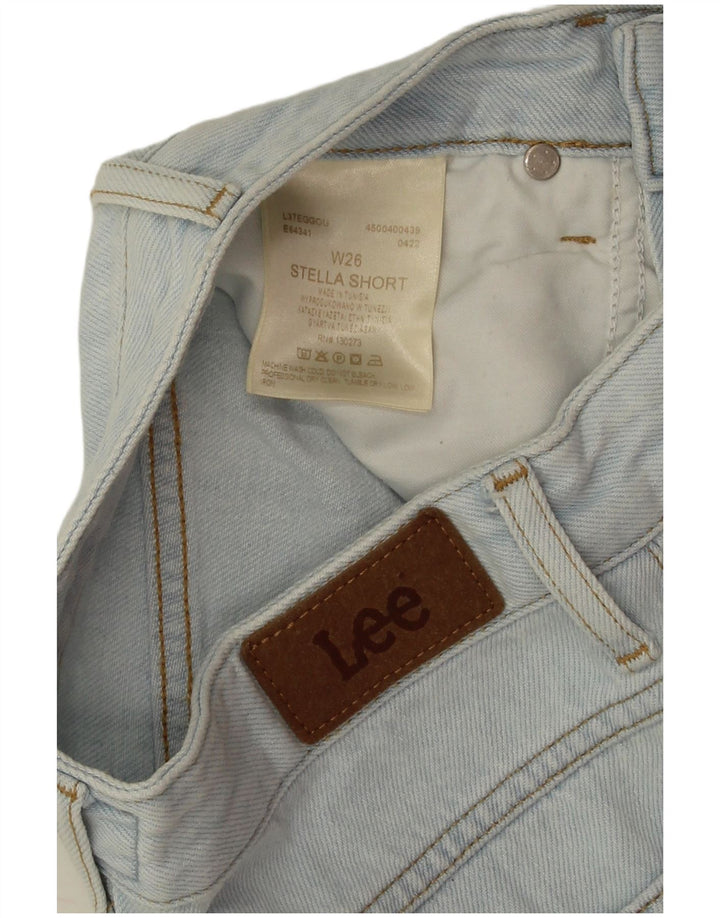 Shorts jeans Stella feminino Lee W26 pequeno algodão azul