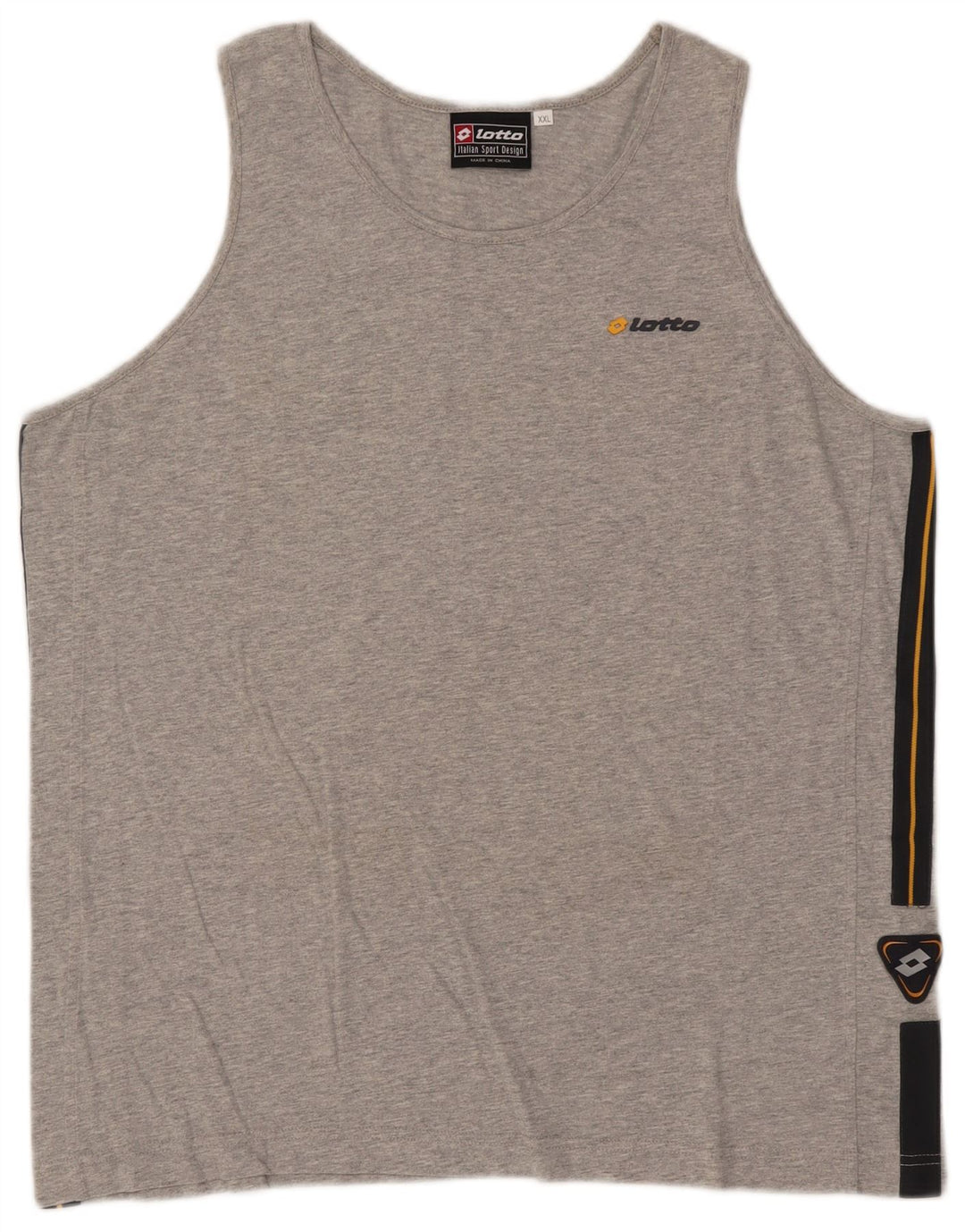Lotto Colete Masculino Top 2XL Algodão Colourblock Cinza