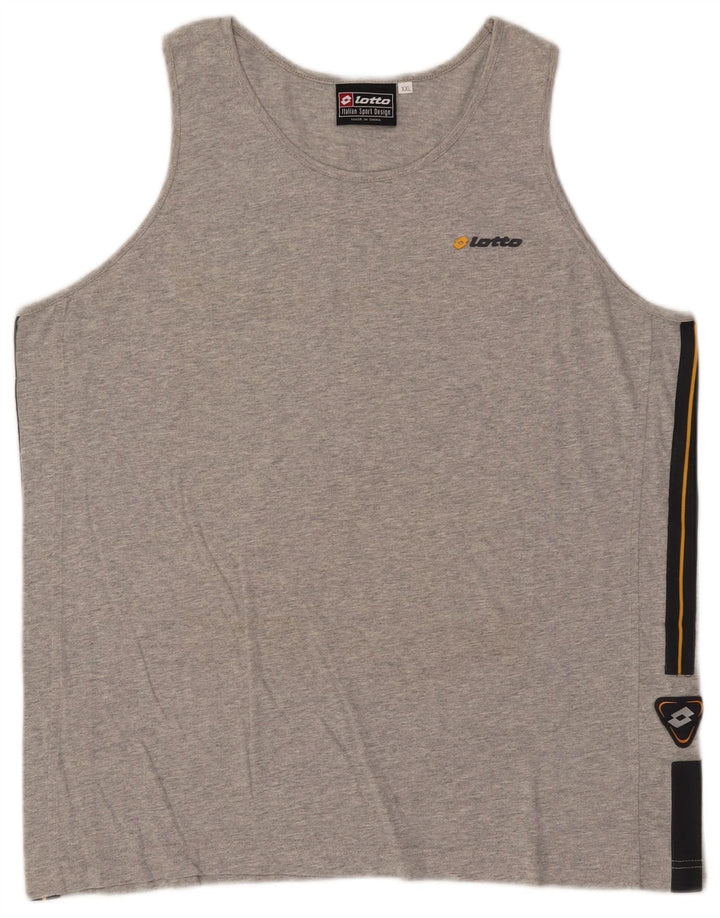 Lotto Colete Masculino Top 2XL Algodão Colourblock Cinza