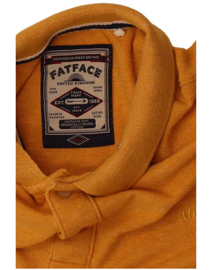 Camisa polo masculina Fat Face 3XL algodão amarelo