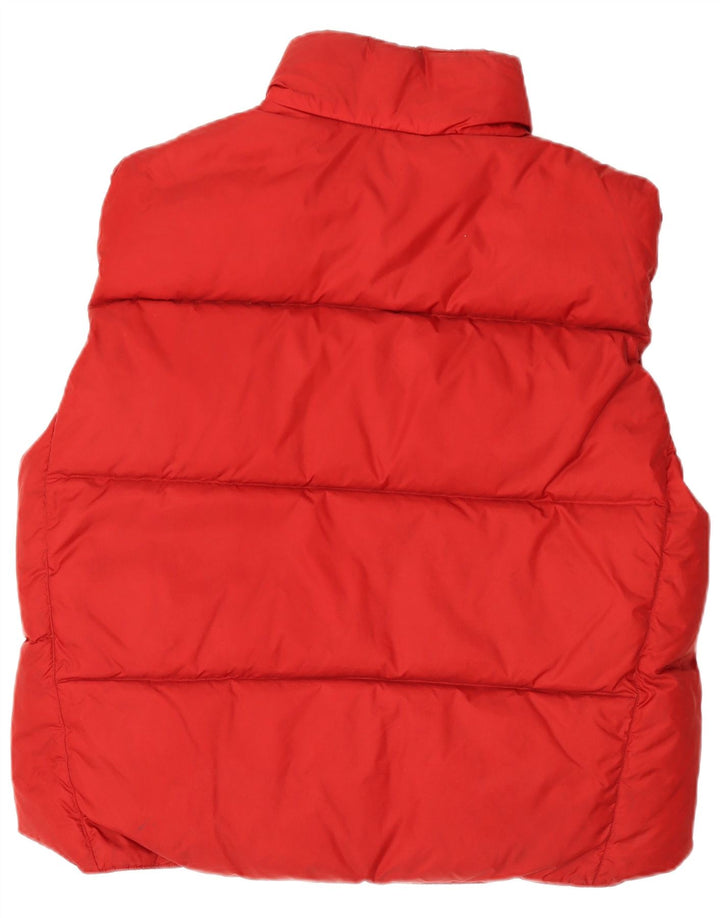 Colete acolchoado masculino Gap UK 40 grande nylon vermelho