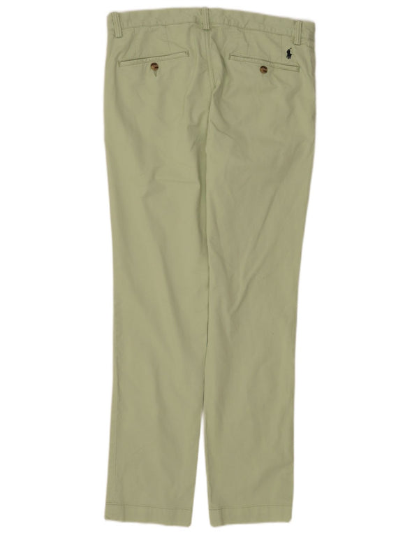 Calça Chino Masculina Slim Fit Polo Ralph Lauren W33 L32 Algodão Verde