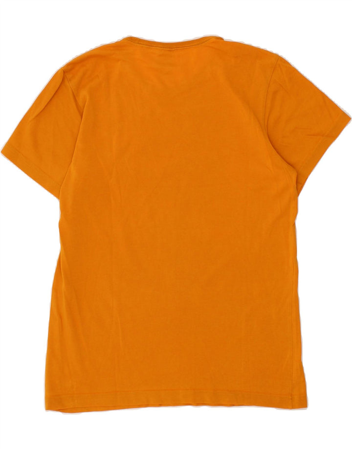 ADIDAS Mens Graphic T-Shirt Top Medium Orange Cotton Vintage Adidas and Second-Hand Adidas from Messina Hembry 