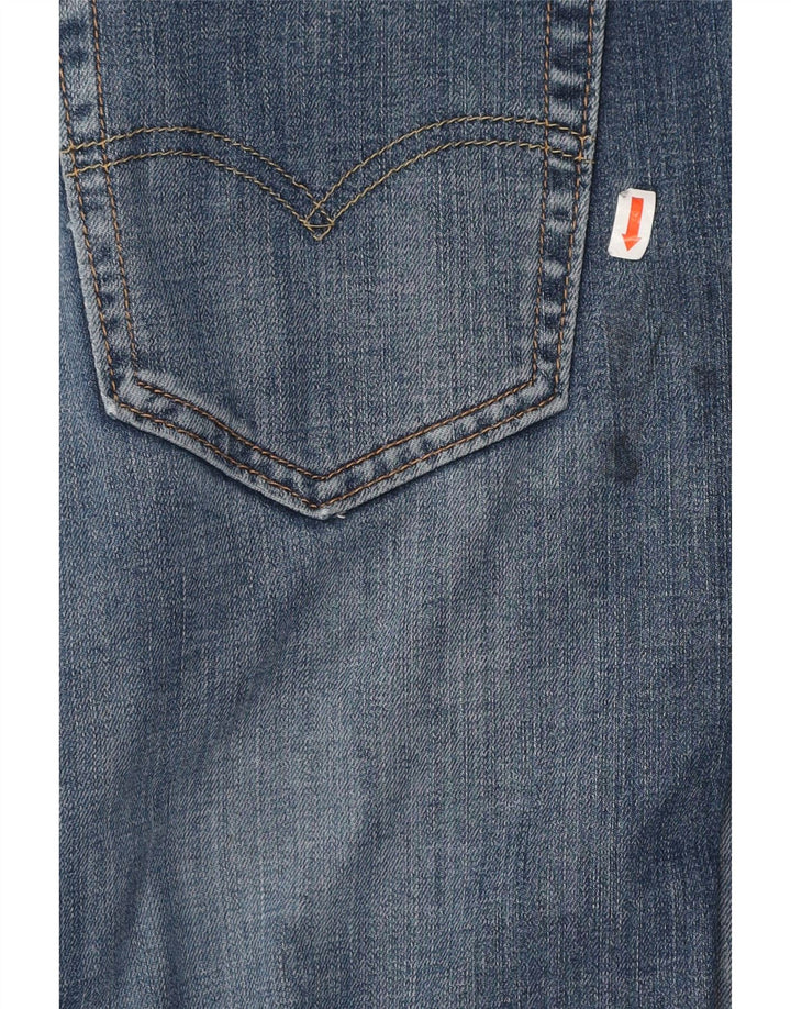 LEVI'S Masculino 514 Straight Jeans W34 L30 Azul Algodão