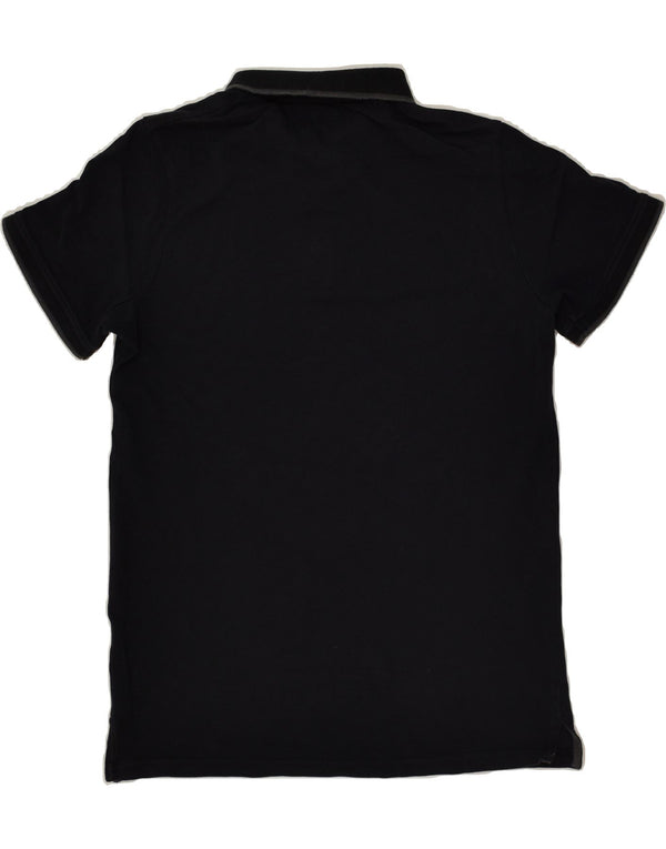 MOUNTAIN WAREHOUSE Camisa polo masculina pequena de algodão preto