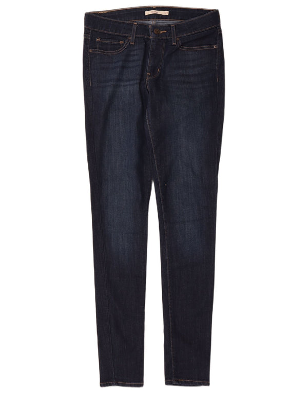 Calça jeans feminina Levi's 711 skinny W27 L31 azul marinho algodão