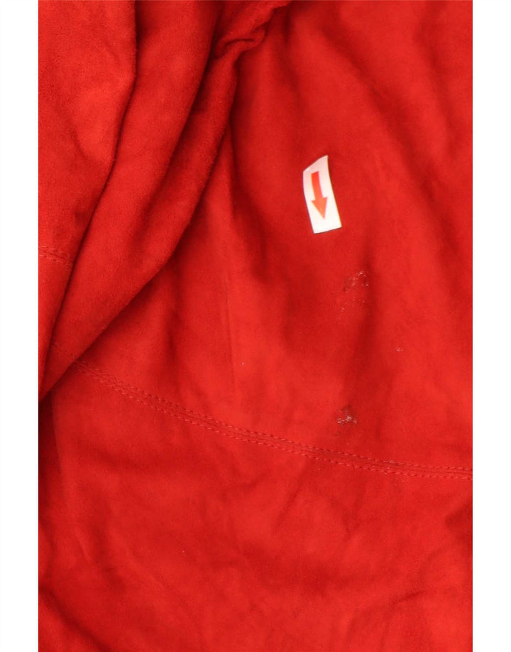 Camisa feminina de camurça Conbipel IT 44 couro vermelho médio