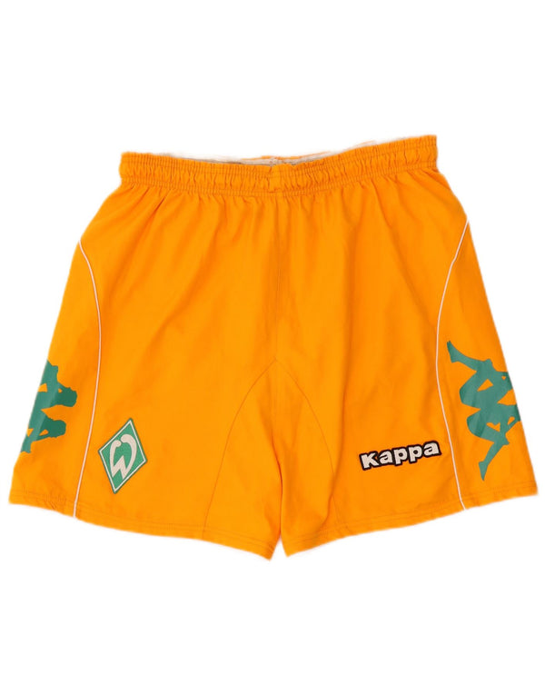 KAPPA Mens Graphic Sport Shorts Médio Laranja Poliéster