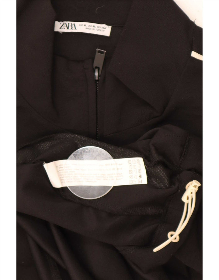 Zara Jaqueta masculina de agasalho XL preto poliéster