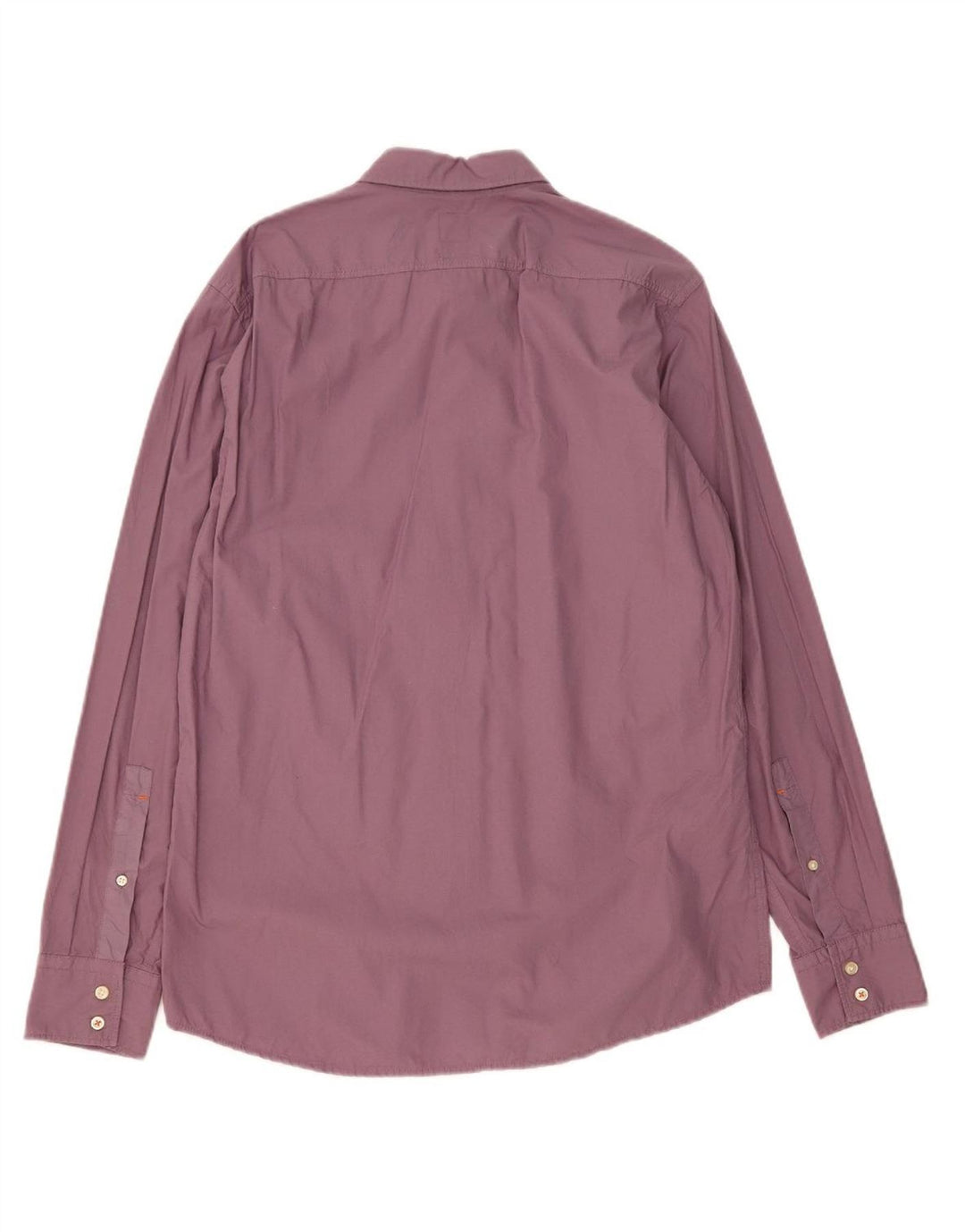 Camisa masculina de ajuste regular HUGO BOSS grande algodão roxo