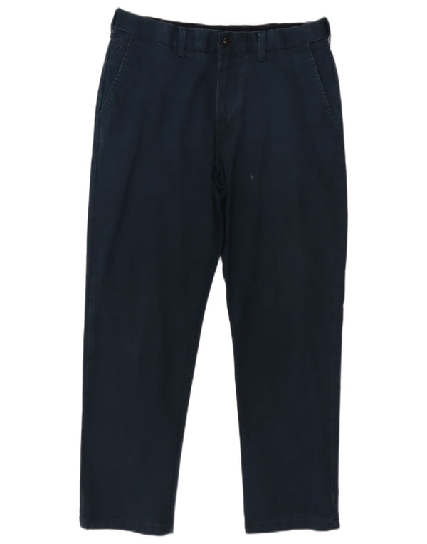 Calça Chino Masculina Marks & Spencer Blue Harbor Straight W36 L29 Azul Marinho