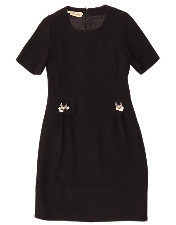 Vestido bainha feminino vintage IT 48 XL preto