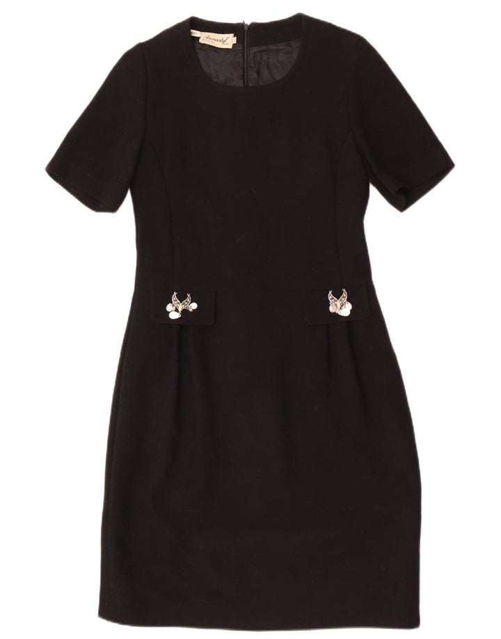 Vestido bainha feminino vintage IT 48 XL preto