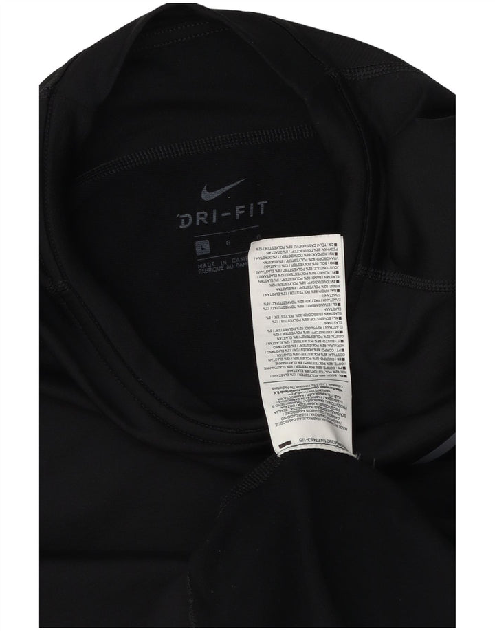 Nike Mens Dri Fit Top Manga Longa Grande Poliéster Preto