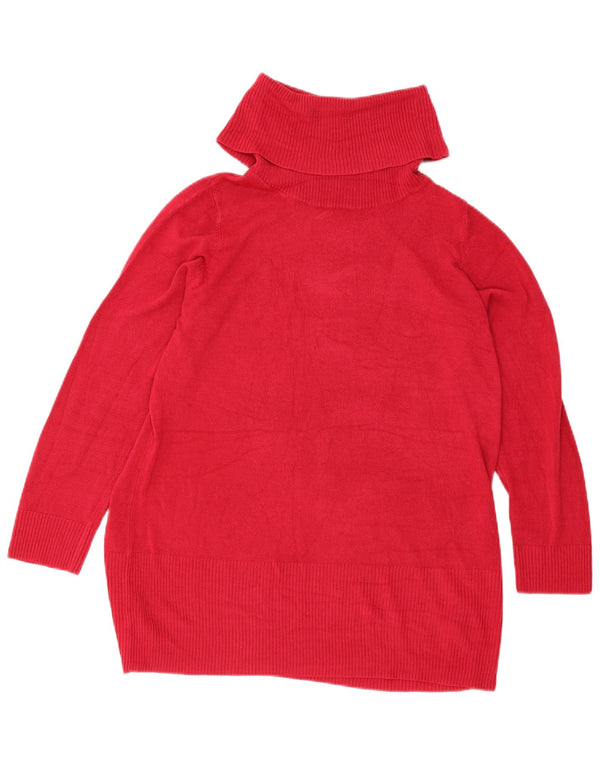 Suéter masculino Marks & Spencer com gola redonda UK 18 XL acrílico vermelho