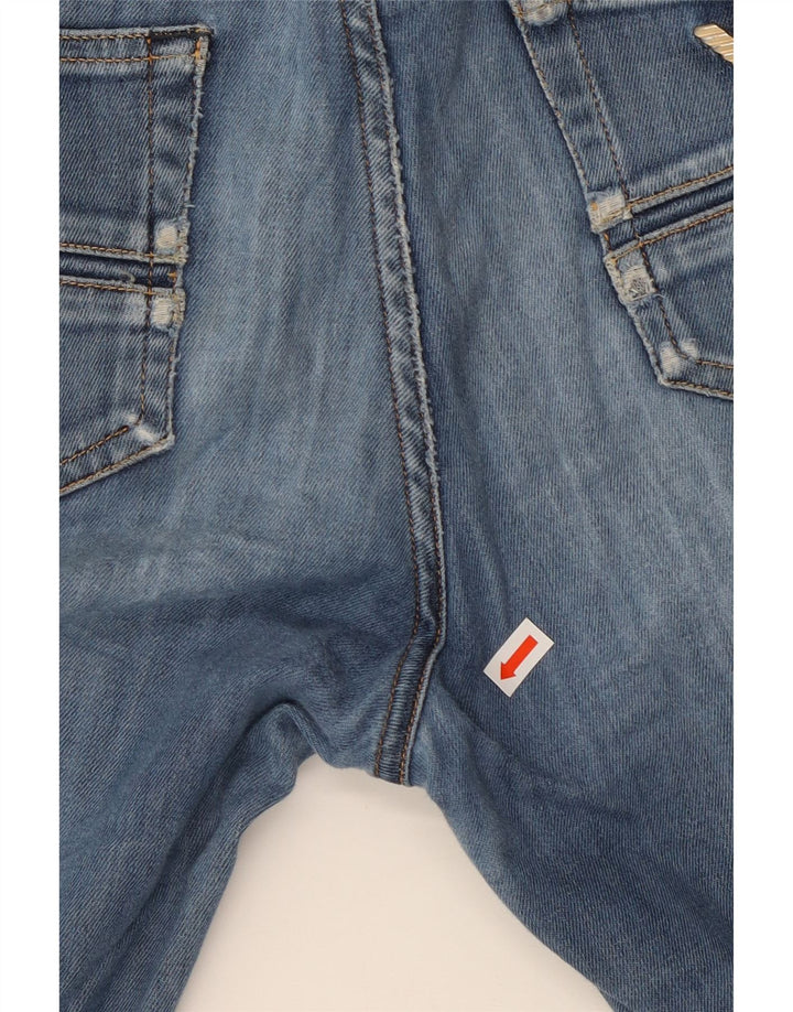 ARMANI Jeans Slim Feminino W31 L34 Azul Algodão