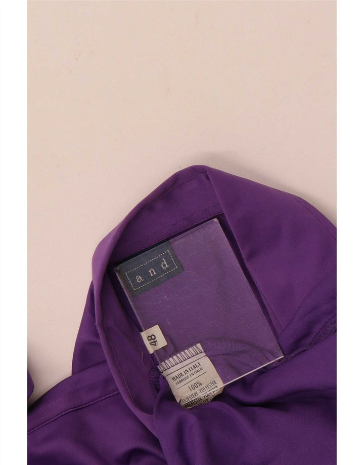 E Camisa Feminina Blusa IT 48 XL Roxo Poliéster