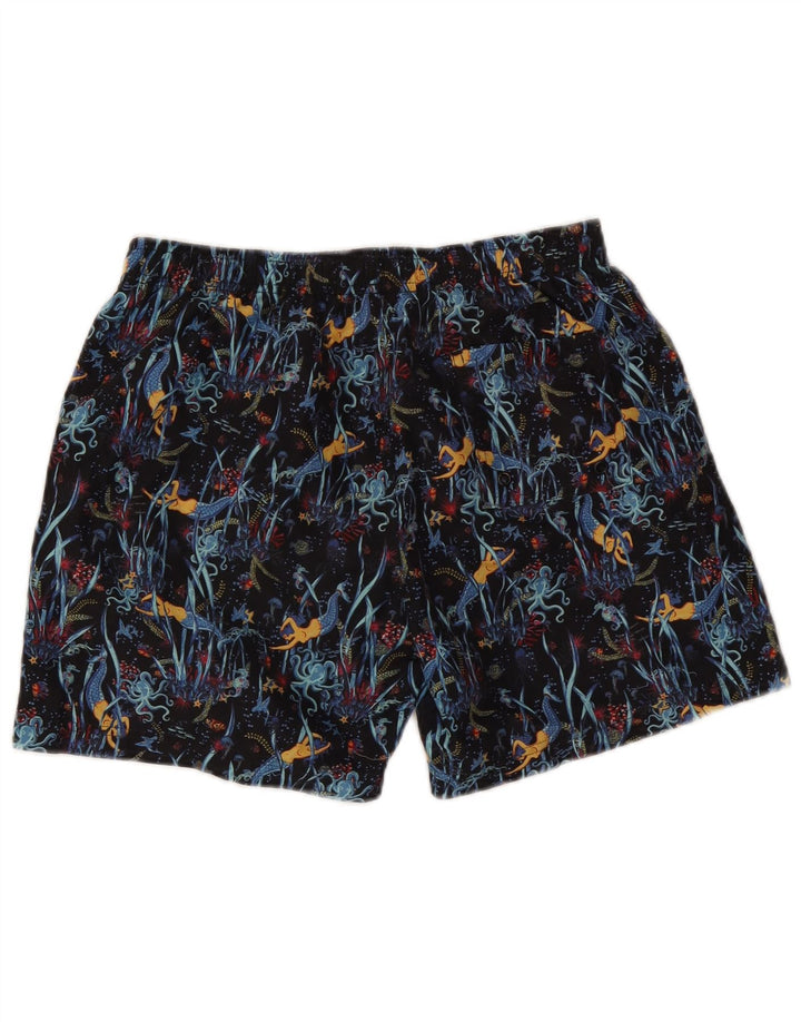 Scout Mens Abstract Pattern Shorts de natação pequeno poliéster multicolorido