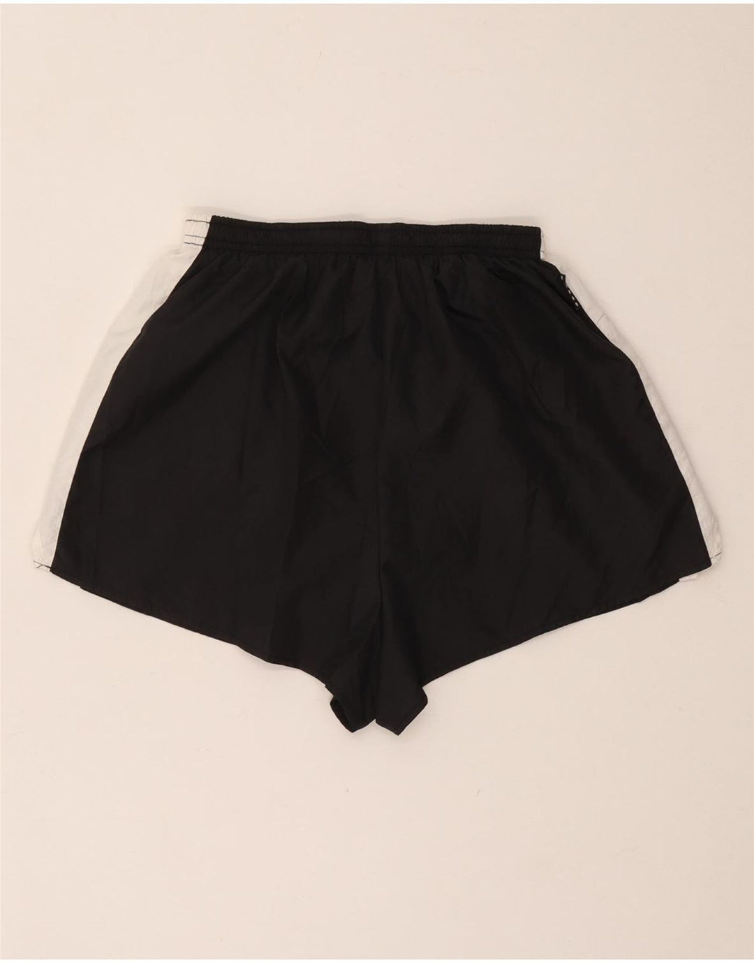 Shorts esportivos femininos Nike US 8/10 médio preto colorblock poliéster
