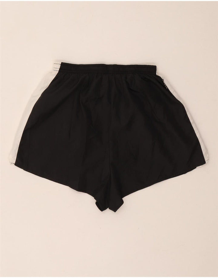 Shorts esportivos femininos Nike US 8/10 médio preto colorblock poliéster