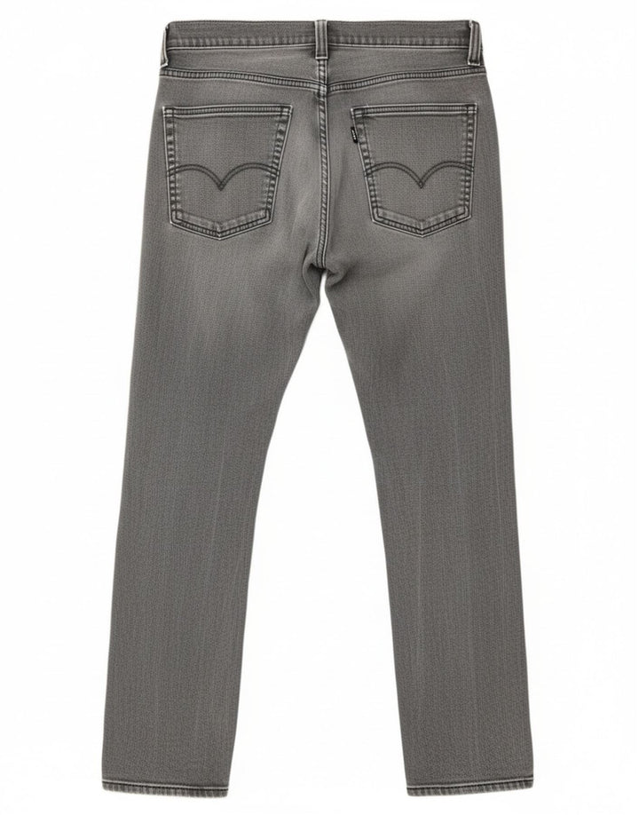 Calça Jeans Levis 511 Slim Masculina W32 L32 Cinza Algodão