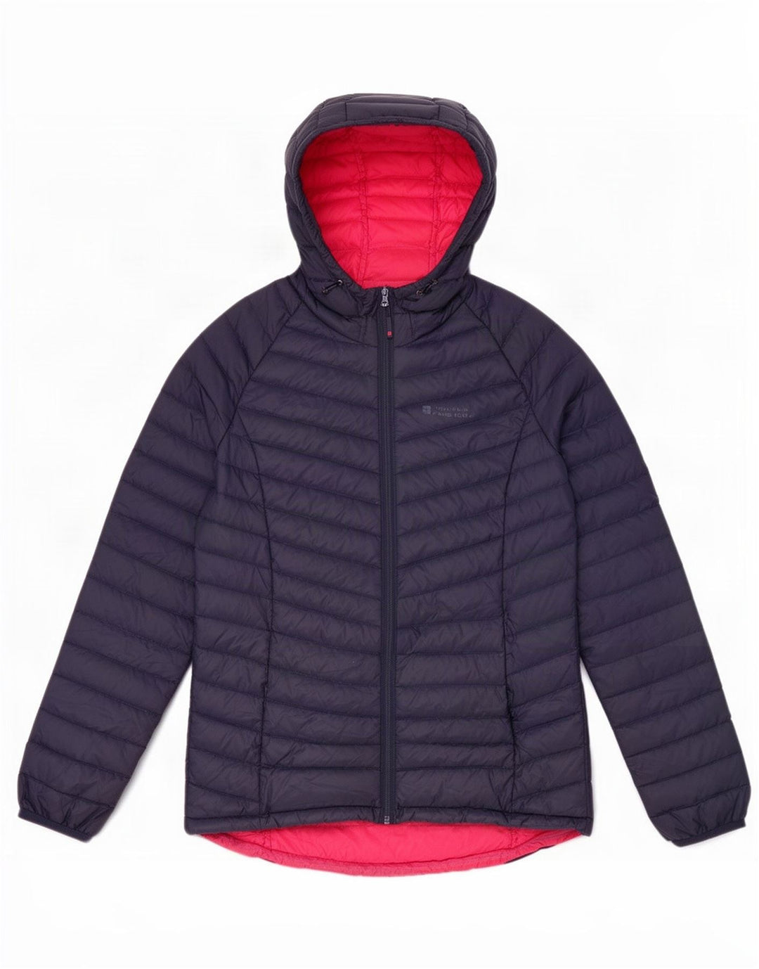 Jaqueta acolchoada com capuz feminina Mountain Warehouse UK 10 pequena azul marinho