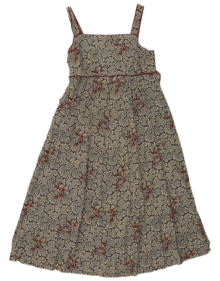Vestido de verão feminino Selene EUA 8 azul médio floral