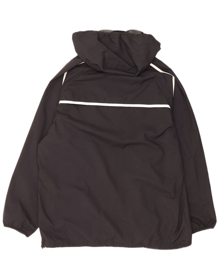 Jaqueta de chuva masculina com capuz Canterbury Reino Unido 40 grande nylon preto